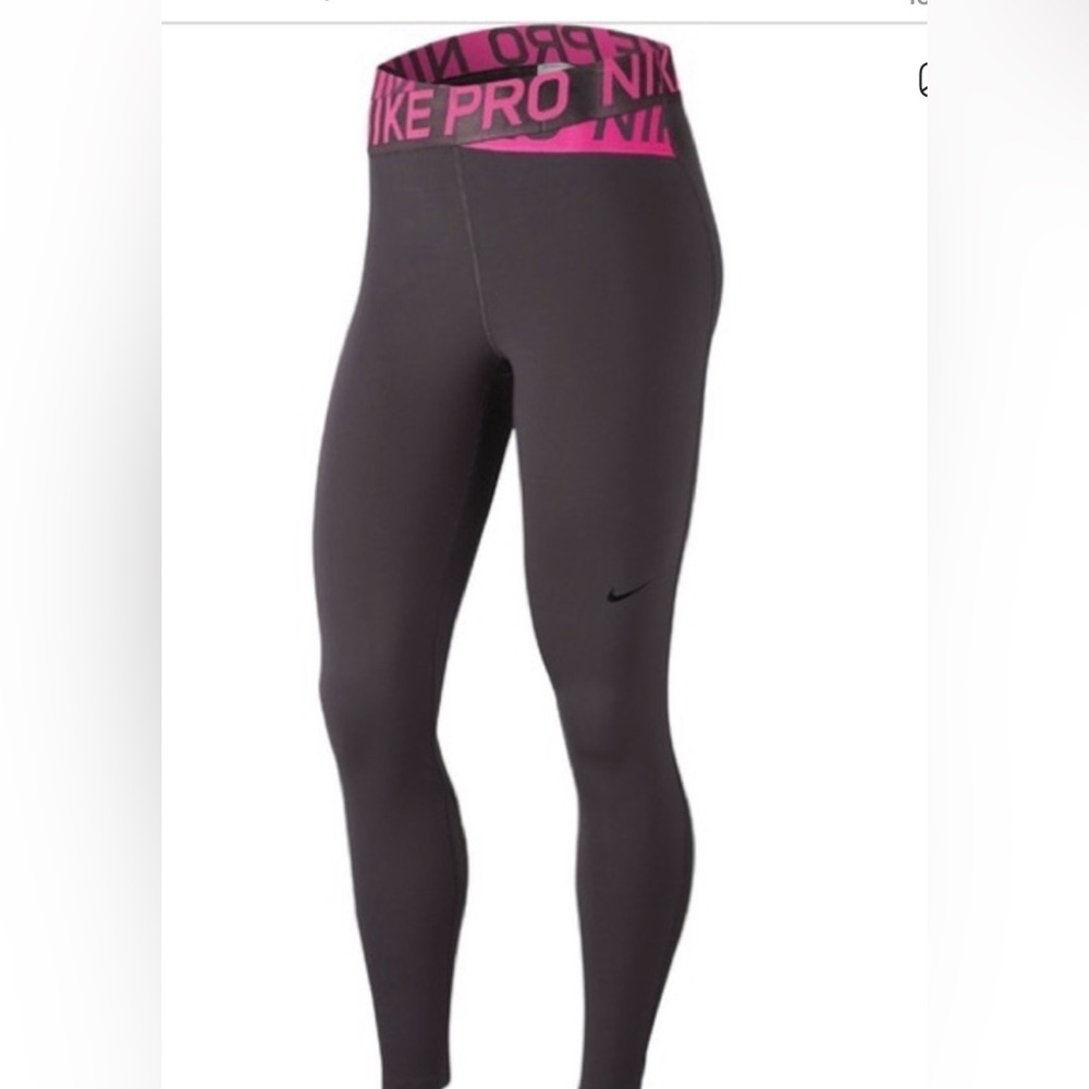 Nike Dark Gray High-Rise Athletic Leggings